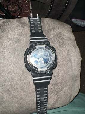 Casio G-Shock GA-100BW-1A X-Large Analog-Digital Black White Series Watch